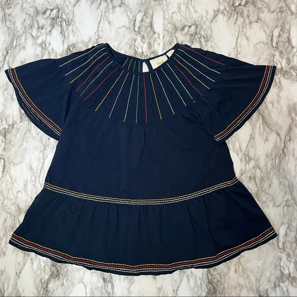 Maeve Chamonix Embroidered Swing Top, X-Small - Picture 6 of 9